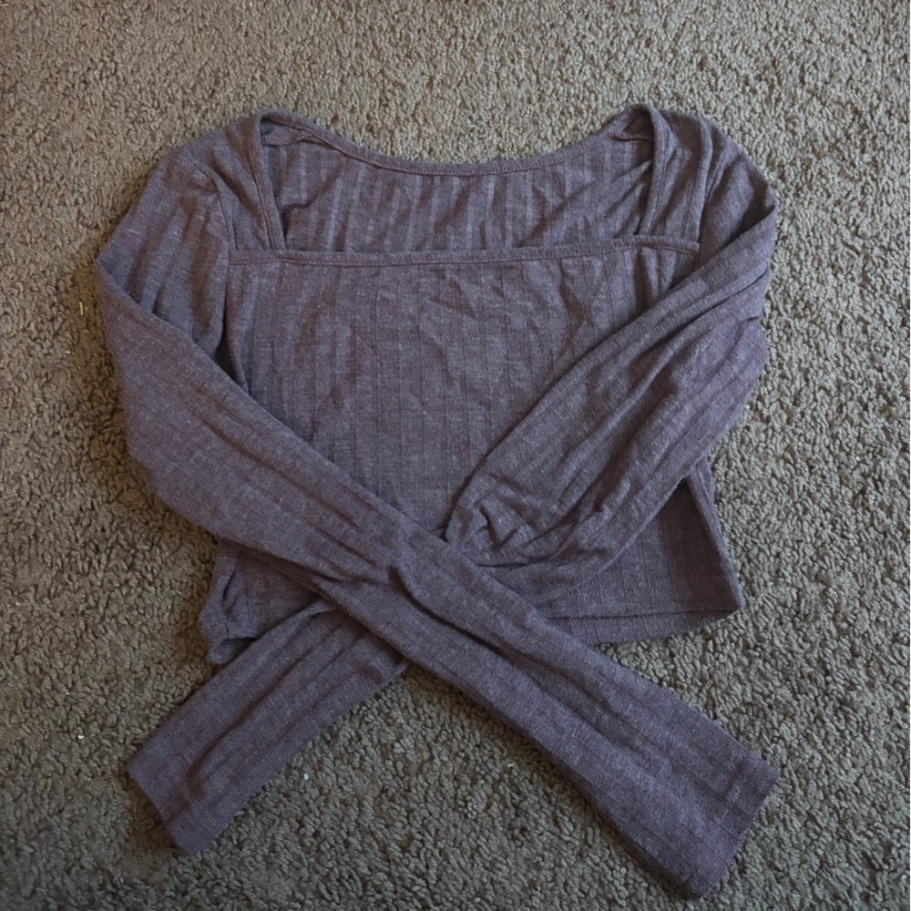Purple Long Sleeve Top